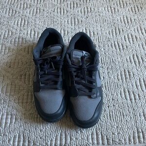 Nike low dunk black and grey mens 10.5